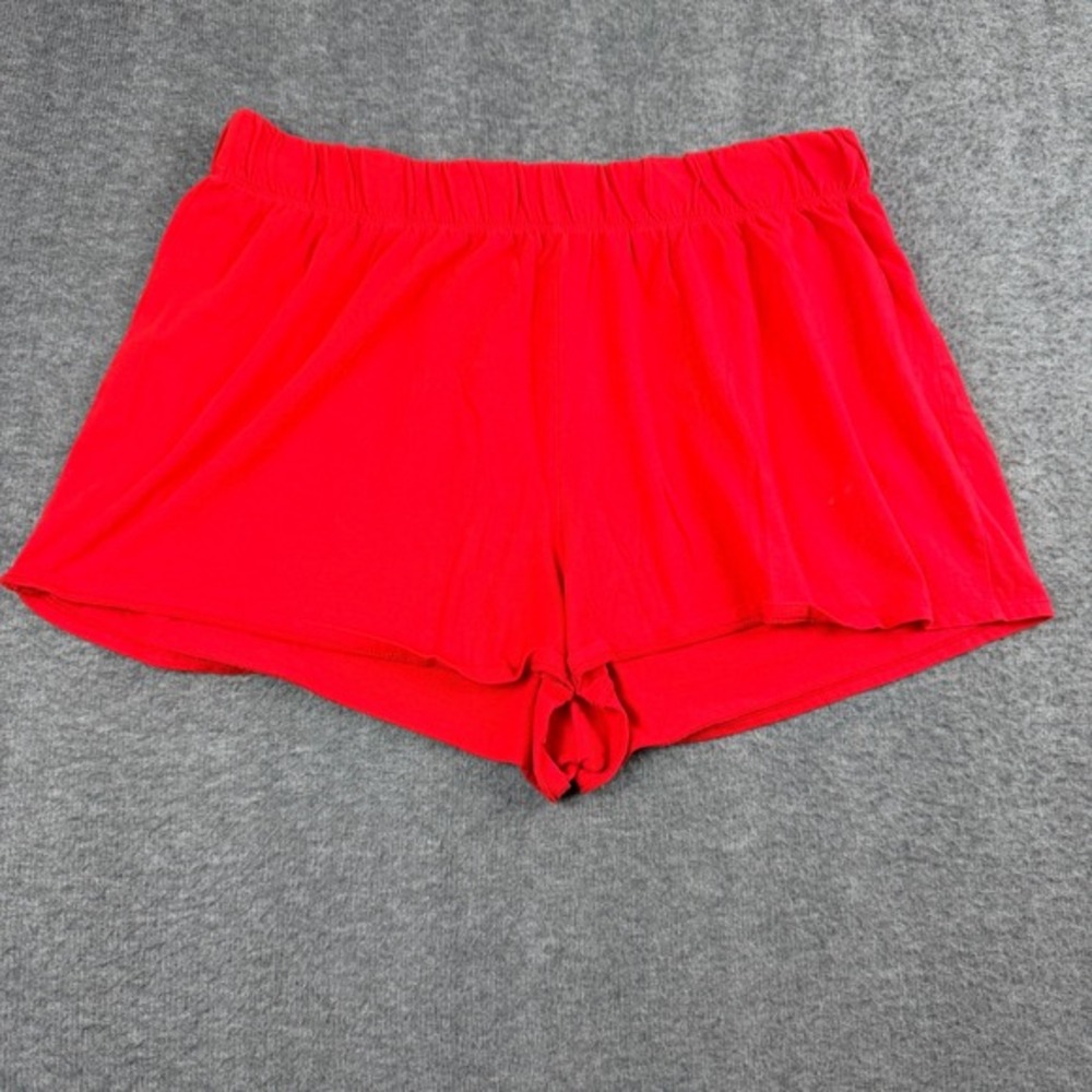 Wild Fable Lounge Shorts Women's XXL Red Knit Cotton Elastic Waist‎ High Rise